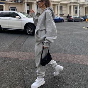 Nike embroidered white check sweat set